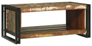 vidaXL Mesa de Centro 90x50x38 cm Madeira Sólida Recuperada