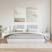 Mesas de cabeceira 2 pcs 40x30,5x40 cm pinho maciço branco
