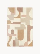 Tapete em lã artesanal com relevo Corin