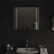 vidaXL Espelho de casa de banho com luzes LED 50x50 cm