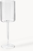 Copos de vinho branco em vidro borossilicato artesanais Limon, conjunto de 4