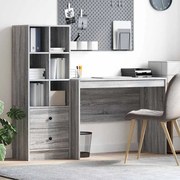 vidaXL Mesa com Armazenamento 2 pcs Sonoma cinzento 100 x 50 x 76 cm