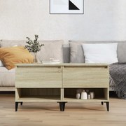 vidaXL Mesas de apoio 2 pcs 50x46x50 cm deriv. madeira carvalho sonoma