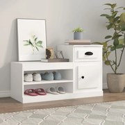 vidaXL Sapateira 100x42x60 cm derivados de madeira branco
