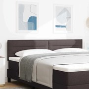 Cabeceira vidaXL Design Linhas Marrom Escuro 180 cm Tecido