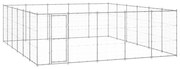 vidaXL Canil de exterior 36,3 m² aço galvanizado
