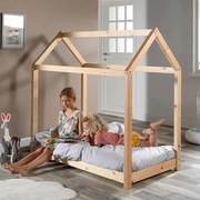Cama criança Casa CABANE (70x140cm) + Estrado Natural