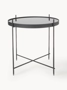 Mesa de apoio dobrável com tampo de vidro Cupid