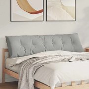 vidaXL Travesseiro para Costas Cinzento-claro 180 x 50 cm
