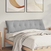 vidaXL Travesseiro para Costas Cinza Nuvem 160 x 19 x 50 cm tecido