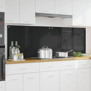 vidaXL Proteção de Cozinha 2 pcs Preto 90 x 60 cm vidro temperado