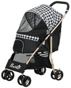 PawHut Transporte Cães Janela Malha Cinto Segurança Confortável 80x44,5x97cm Preto Resistente Viagem Segura | Aosom Portugal