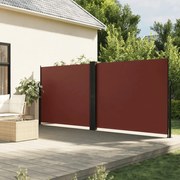 Toldo lateral retrátil 180x1200 cm castanho