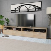 vidaXL Móveis de TV 2 pcs aglomerado 95x35x36 cm cor carvalho