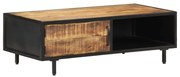 vidaXL Mesa de centro 105x50x35 cm madeira de mangueira áspera