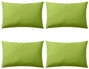 Almofadas para exterior 4 pcs 60x40 cm verde maçã