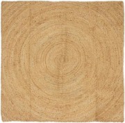 vidaXL Tapetes de área Quadrado Castanho 160 x 160 cm Juta