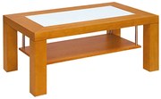 Mesa de centro 1458 - 110x43x60 - Carvalho Natural, Branco