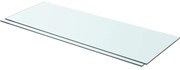 vidaXL Prateleiras 2 pcs 80x30 cm vidro transparente