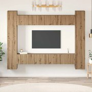 vidaXL Conjunto de móvel de TV 10 pcs carvalho artisiano