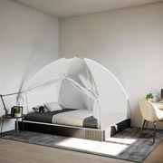 vidaXL Rede mosquiteira com portas malha 220 200x150x140 cm branco