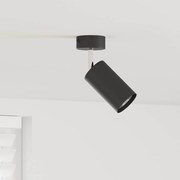 vidaXL Foco de teto com holofotes Preto 6 x 6 x 16 cm Metal