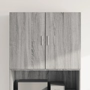 vidaXL Armário parede 80x42,5x40 cm derivados de madeira cinza sonoma