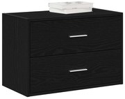 vidaXL Armário c/ 2gavetas 60x31x40cm derivados madeira carvalho preto