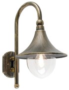 Candeeiro de parede exterior inteligente dourado antigo IP44 incl. Wifi A60 - Daphne