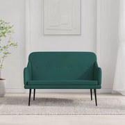 Banco 110x76x80 cm tecido verde-escuro