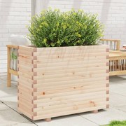 Vaso/floreira de jardim 90x40x72,5 cm madeira de pinho maciça