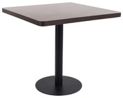 vidaXL Mesa bistrô 80x80 cm MDF castanho-escuro