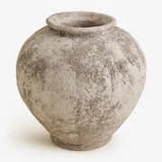 Vaso De Cerâmica Filis 20 Cm Cinzento Areia - Sklum