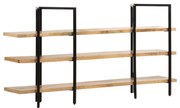 vidaXL Estante com 3 prateleiras 160x31x80 cm madeira mangueira maciça