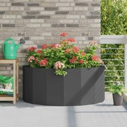 vidaXL Floreira Preto 120 x 60 x 50 cm Aço