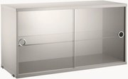 Vitrine com portas de vidro deslizantes String System, L 78 x P 30 cm