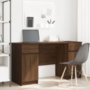 Mesa vidaXL Castanho Carvalho 140x49x76 cm em Madeira Estruturada