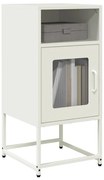 Mesa de cabeceira 36x39x78 cm aço laminado a frio branco