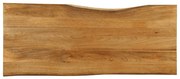 Tampo de mesa c/ borda viva 140x60x2,5 cm mangueira maciça