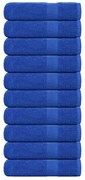 Toalhas de banho 10 pcs 100x150 cm 360 gsm 100% algodão azul