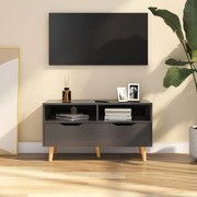 vidaXL Móvel de TV 90x40x48,5 cm derivados de madeira cinza