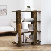 vidaXL Estante/divisória 100x30x123,5 cm cor carvalho fumado