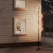 vidaXL Cerejeira com 368 luzes LEDs 300 cm branco quente