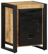 vidaXL Mesa de cabeceira 40x30x51 cm madeira maciça manga áspera