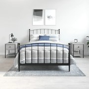 vidaXL Mesas de cabeceira 2pcs 34x35,5x45cm deriv.madeira cinza sonoma