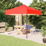 vidaXL Tenda para festas dobrável 2x2 m vermelho