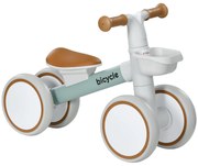 AIYAPLAY Bicicleta Sem Pedais Crianças 12 a 36 Meses Bicicleta Equilíbrio Assento Ajustável 56x27x39 cm Design Ergonomico Verde | Aosom Portugal