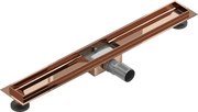 Mexen Flat corpo para drenagem linear 80 cm, ouro rosa - 1615080