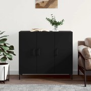vidaXL Aparador 90x34x80 cm derivados de madeira preto