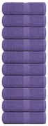 vidaXL Toalhas de rosto 10 unidades FROGN Roxo 30x30 cm 100% algodão